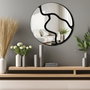 Wallity Ozgl507 - Espejo Decorativo Plateado Plexiglás 48x48 cm